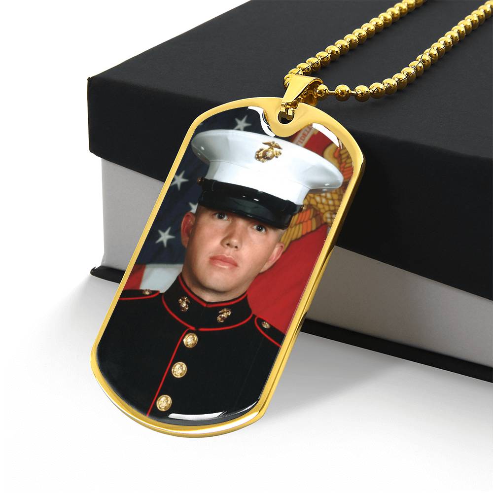 To My Veteran Dad - Father's Day Dog Tag Necklace | Military Gift & Message Card - Gilded Age Store