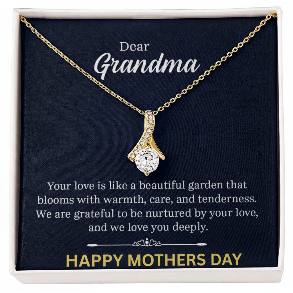 Happy Mothers Day Grandma Necklace - Gilded Age Store