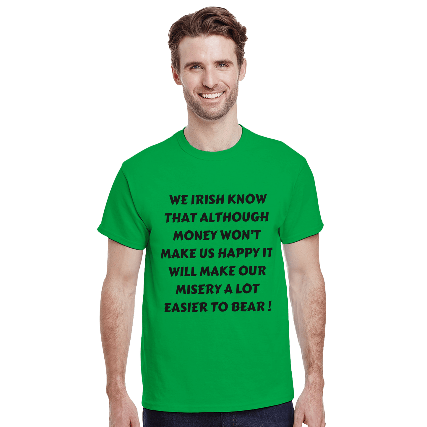 Heavyweight Unisex Crewneck T-shirt | Gildan® 5000 Irish Green - Gilded Age Store