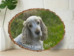 Personalized Photo on Rustic Wood Slice | Unique Custom Photo GiftCustom Photo Wood Slice Gift |