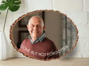 Personalized Photo on Rustic Wood Slice | Unique Custom Photo GiftCustom Photo Wood Slice Gift |