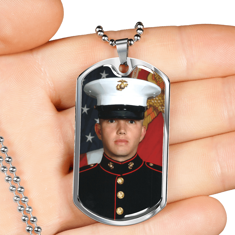 To My Veteran Dad - Father's Day Dog Tag Necklace | Military Gift & Message Card - Gilded Age Store