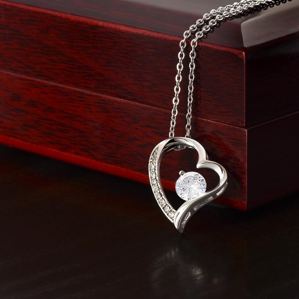 Mothers Day Gift Gift from Son. Beautiful Forever Love necklace with endearing message card that says all you want to say. - Gilded Age Store