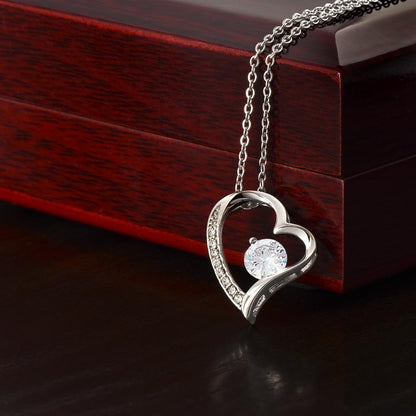 Mothers Day Gift Gift from Son. Beautiful Forever Love necklace with endearing message card that says all you want to say. - Gilded Age Store