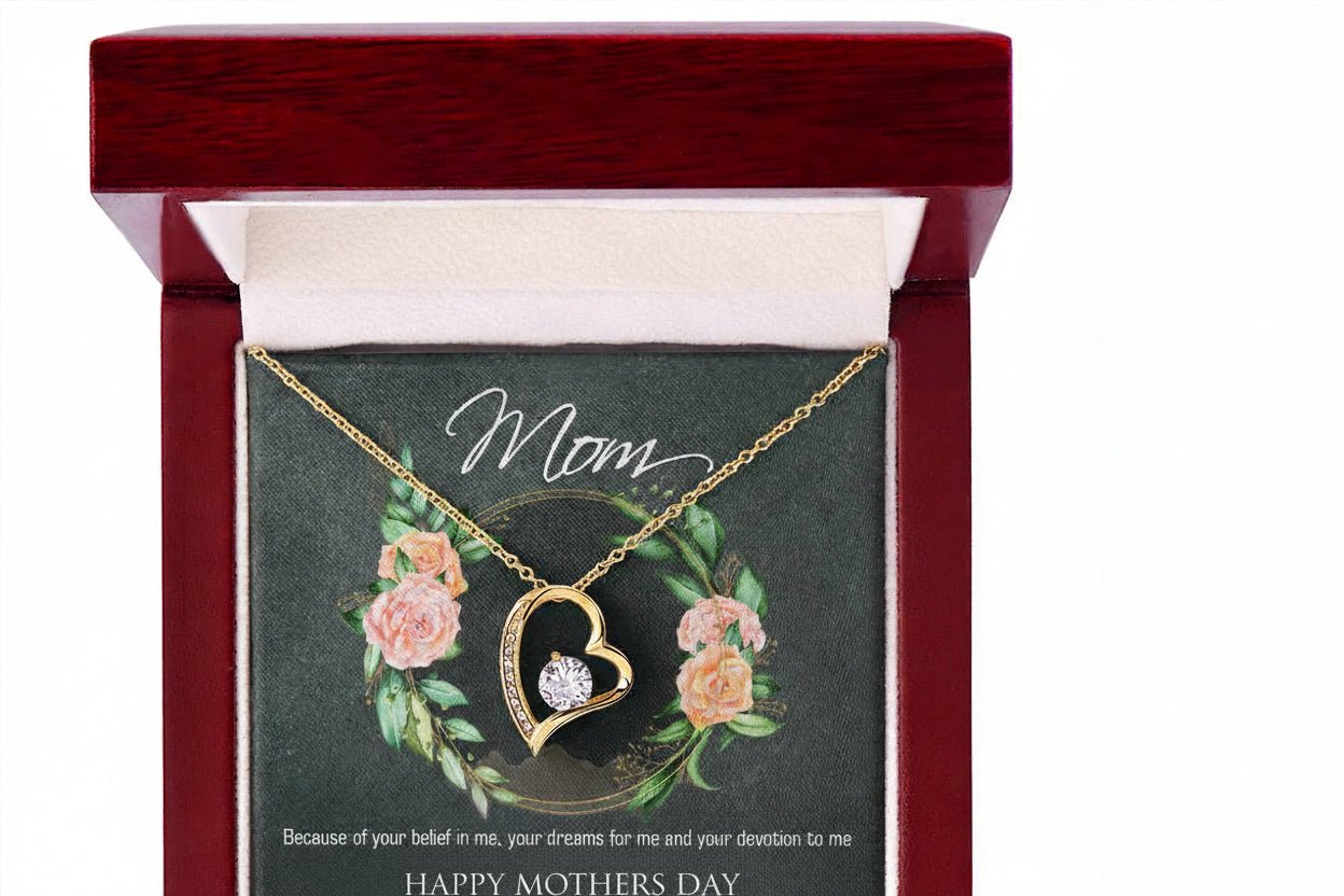 Mothers Day Necklace Gift from son or daughter - Gilded Age Store