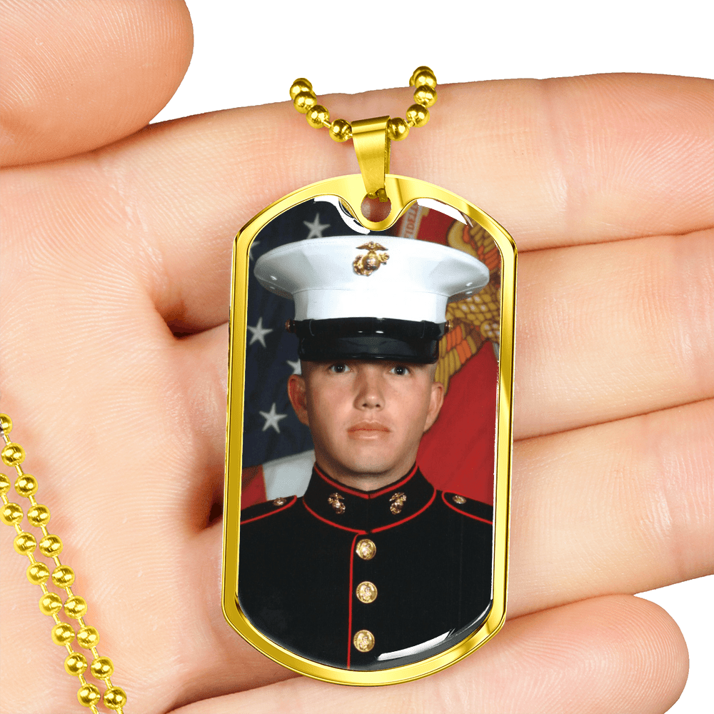 To My Veteran Dad - Father's Day Dog Tag Necklace | Military Gift & Message Card - Gilded Age Store