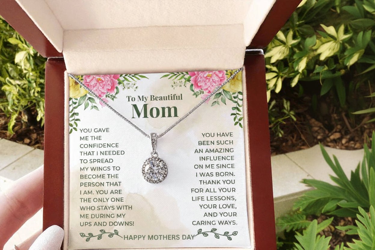 Mothers Day Necklace gift from Son or Daughter , complete with beautifully crafted love message card. - Gilded Age Store
