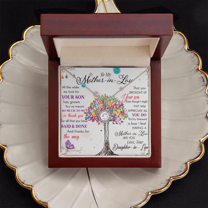 Mother in Law Necklace gift for Mother's Day. - Gilded Age Store