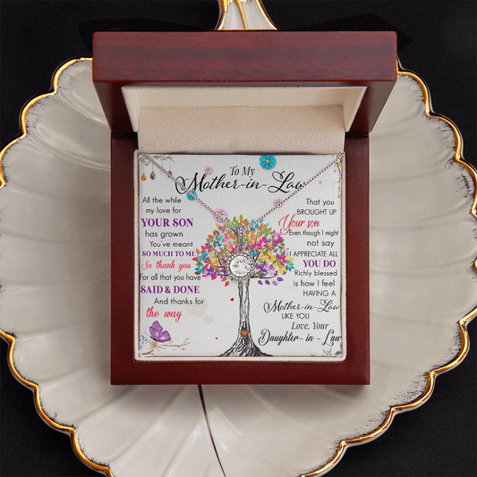 Mother in Law Necklace gift for Mother's Day. - Gilded Age Store