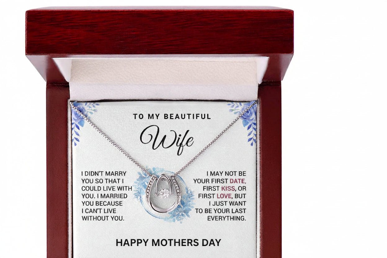 Mothers Day Necklace Gift for my beautiful wife. - Gilded Age Store