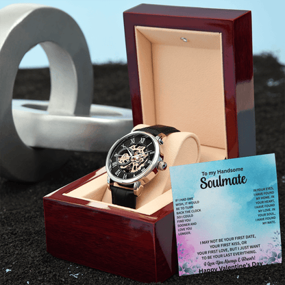 To My Everything" Men's Chronograph Watch – Sophisticated Valentine's Gift for My Handsome Soulmate - Gilded Age Store