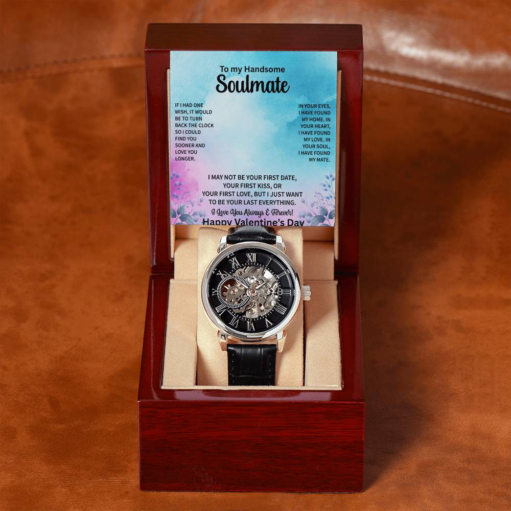 To My Everything" Men's Chronograph Watch – Sophisticated Valentine's Gift for My Handsome Soulmate - Gilded Age Store