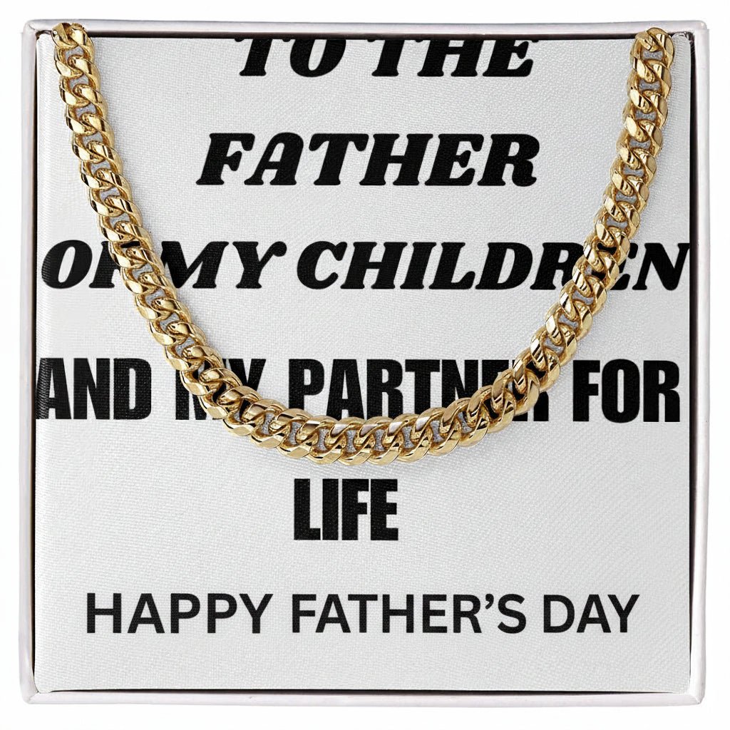 To the Father of My Children - Sentimental Father's Day Gift for Partner | Necklace & Message Card - Gilded Age Store