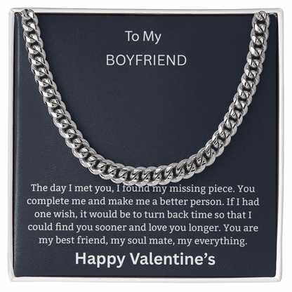 To My Boyfriend So Glad I found You - Happy Valentine's Day - Gilded Age Store