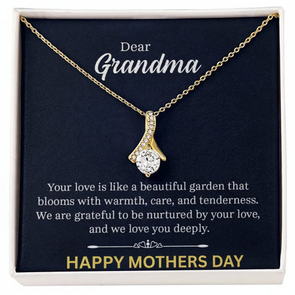 Happy Mothers Day Grandma Necklace - Gilded Age Store