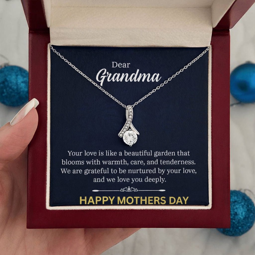 Happy Mothers Day Grandma Necklace - Gilded Age Store