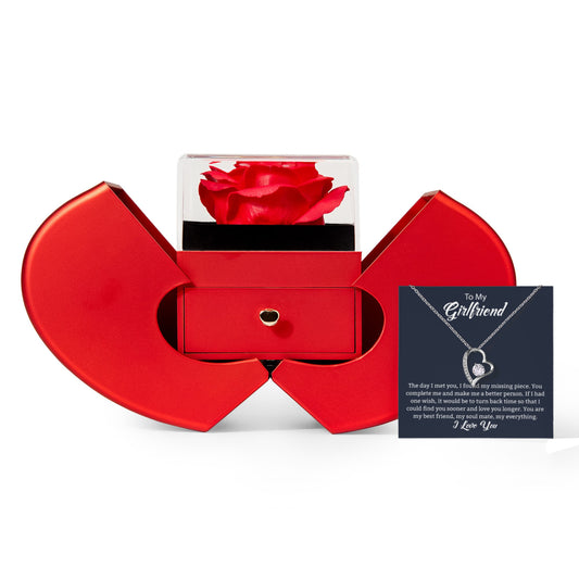 Unique Valentine's Day Gift for the woman who has my heart. – Alluring Beauty Ribbon Necklace with Message Card