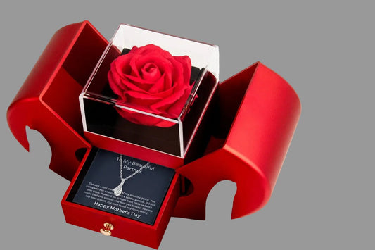 Mother's Day Gift for my beautiful Partner – Handcrafted Ribbon Necklace – Romantic "Beautiful Partner" Keepsake - Gilded Age Store