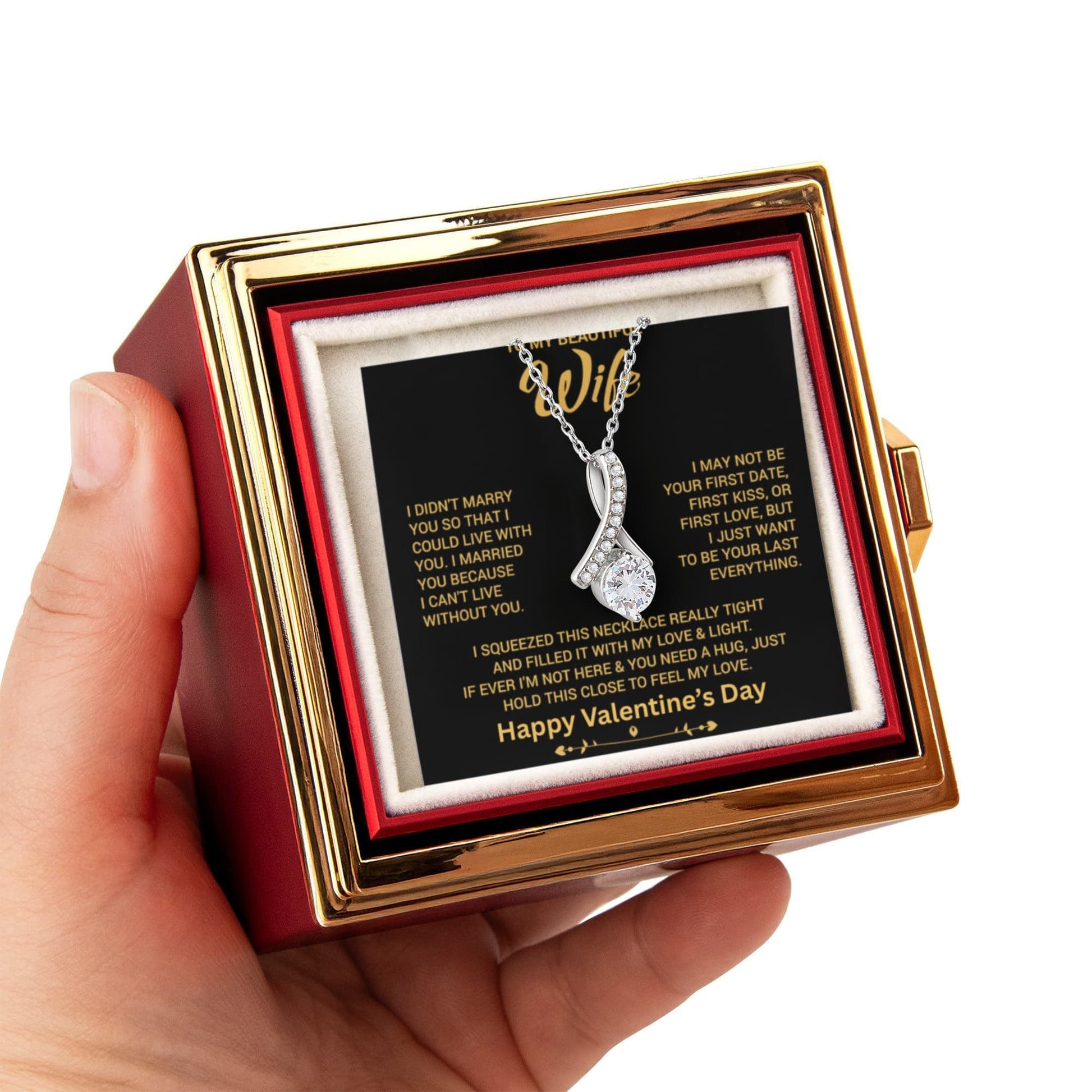 I Love you More - Timeless Floating Heart Necklace and Mother's Day Message Card - Gilded Age Store