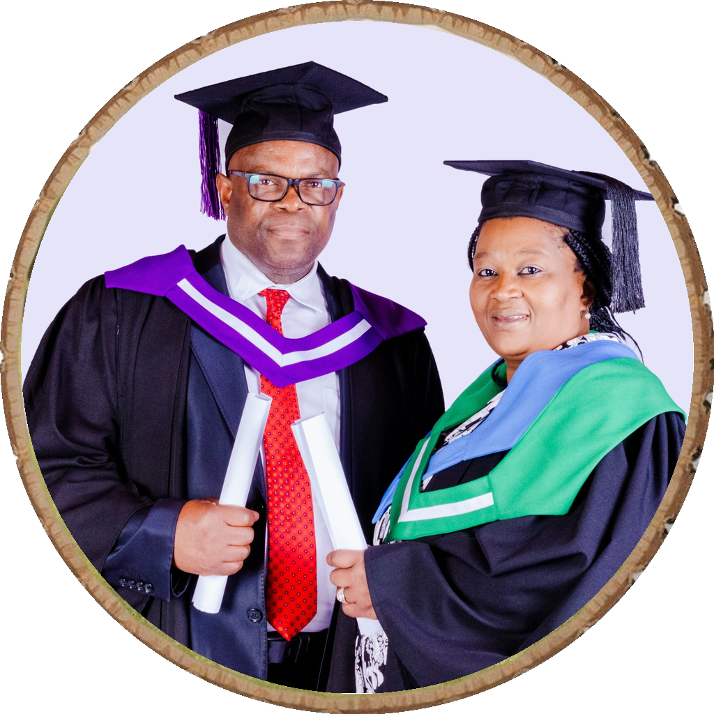 Graduation gifts for her couple photo on wood slice