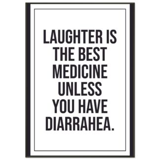 Funny Wall Art - Laughter Is The Best Medicine