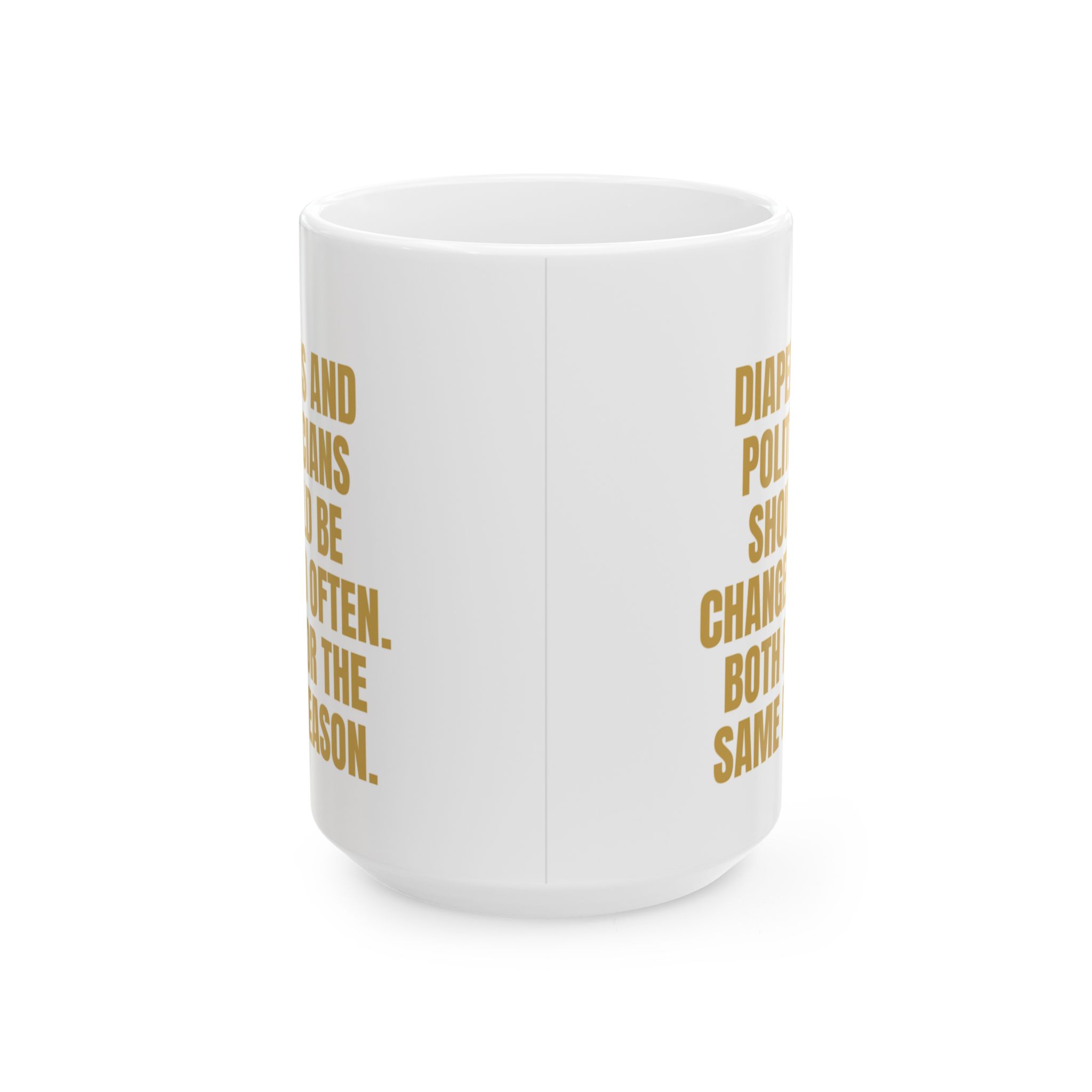 Diapers And Politicians – A Sarcastic Gag Gift Mug - Image 5
