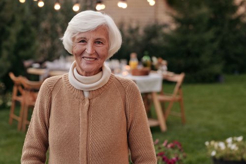Original photo of a grandmother