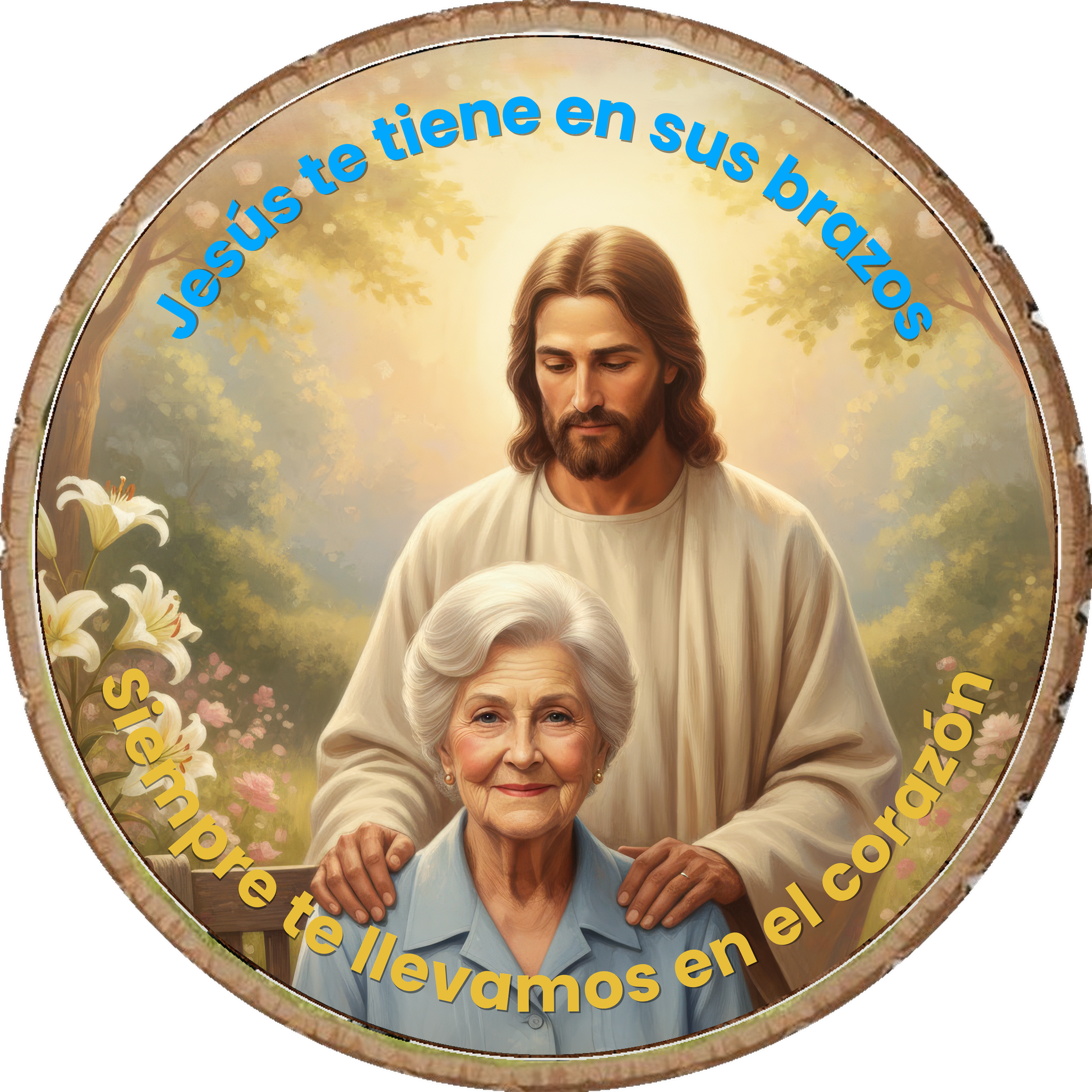 Recuerdo de Día de Muertos en madera para una madre o abuela